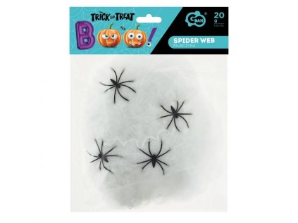 dekorace halloween pavucina bila 20 g