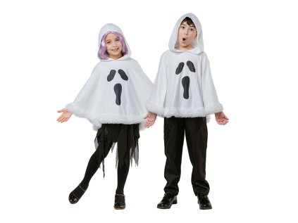 kostym ducha ponco s kapuci