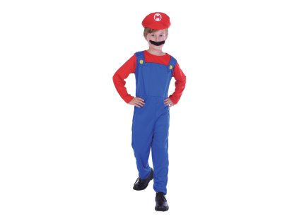 kostym instalatera kombineza cepice velikost 110 120 cm