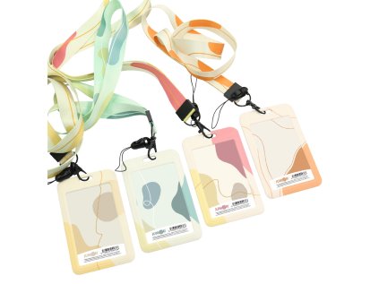 identifikacni visacka s paskem na krk mix 4 barev