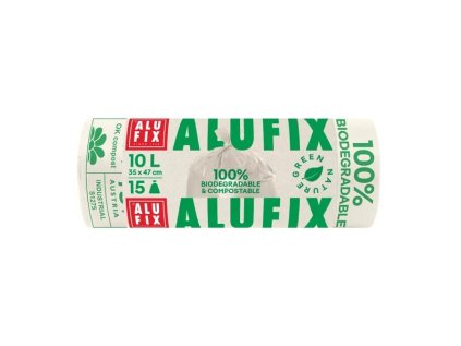 pytle na odpadky 10l 15ks alufix green nature bio