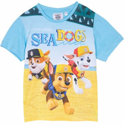 Tričko Tlapková Patrola Paw Patrol krátký rukáv > varianta 1466 sv. modré > vel. 98