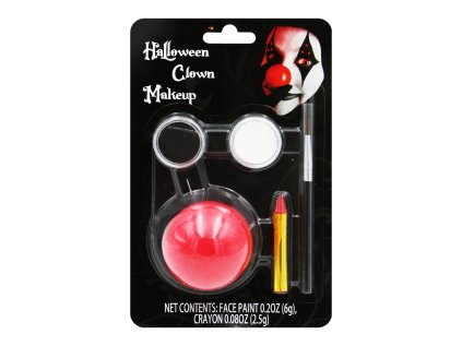 make up sada klaun cerveny nos
