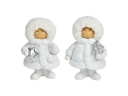 dekorace miminko s trpytkami plys bila s d v 13x20x10 cm mix 1 ks