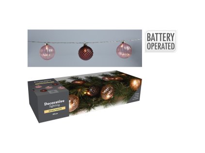 svetelny retez 10 led tepla bila prumer 6 cm