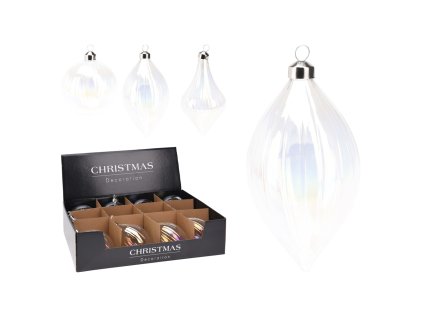 vanocni sklenena ozdoba 100 mm pruhledna koule peniz zarovka cena je za 1 ks