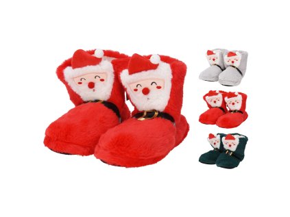 vanocni papuce se santa clausem 3 barvy