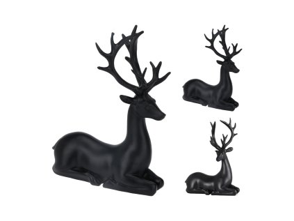 figurka leziciho soba 20 cm cerna