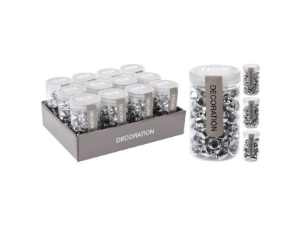 vanocni ozdoby kovove rolnicky stribrna barva 3 velikosti