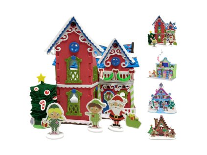 vanocni stavebnice z penoveho materialu mix cena 1 sada