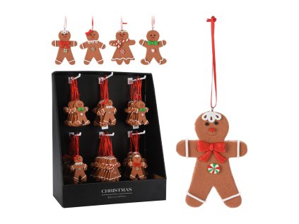 vanocni dekorace na zaveseni pernikova figurka 8 cm 4 varianty