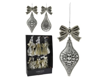 vanocni ozdoby stonozka kapka 165 mm sampanske 2 varianty