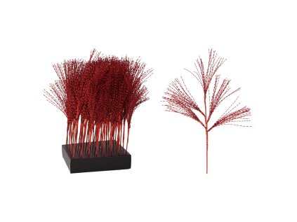 vetvicka s praminky 60 cm cervena barva
