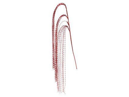 steblo s praminkama 120 cm cervena barva