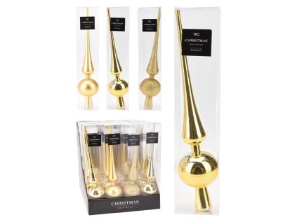 spic na vanocni stromek 275 mm zlata barva mix 3 varianty