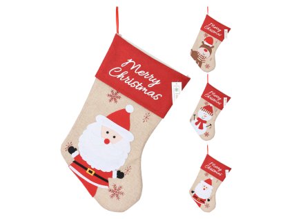 vanocni puncocha s uchem 40 cm 3 motivy cena 1ks