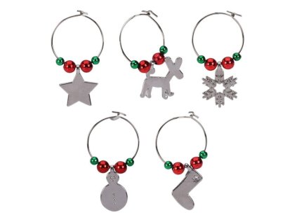 privesek na kalich 25x40 mm sada 6 vanocnich motivu