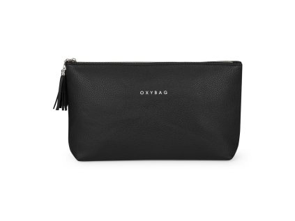 kosmeticka taska elegance maxi leather black