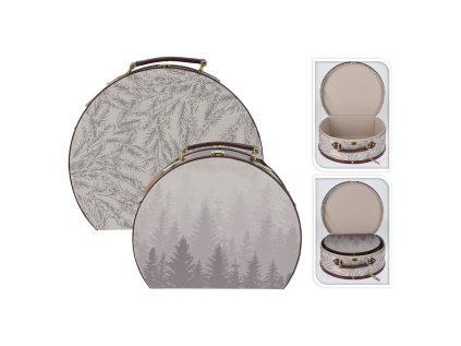 vanocni sada kufriku bezova barva dekor stromy