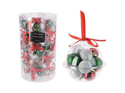 vanocni koule 30 mm tradicni vanocni farby sada 12 ks