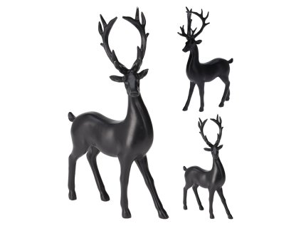dekorace figurka stojiciho jelena 29 cm 2 varianty