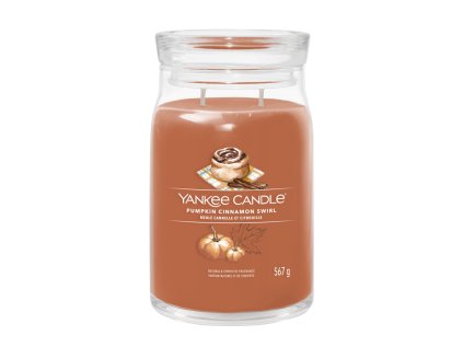 svicka yankee candle pumpkin cinnamon swirl velka