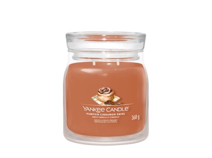 svicka yankee candle pumpkin cinnamon swirl stredni