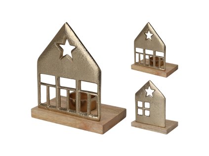 svicen kovovy 13x8 cm zlaty