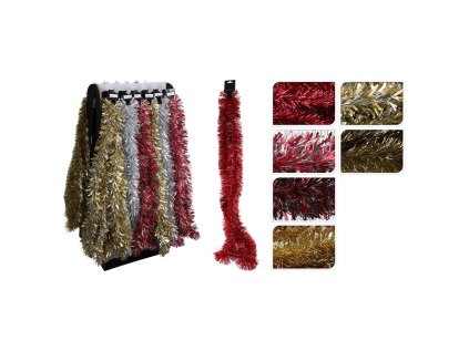 girlanda 2 m stribrna zlata cervena mix cena 1ks