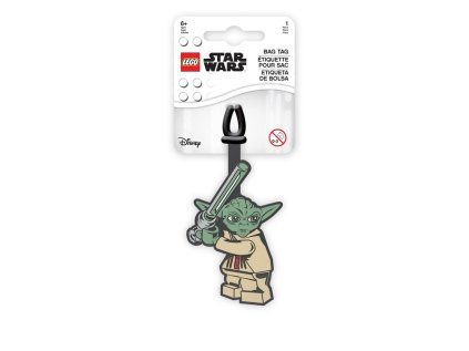 lego star wars jmenovka na zavazadlo yoda