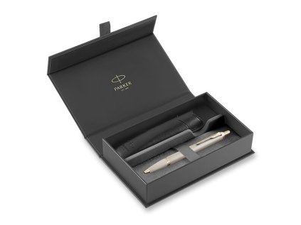 pero kulickove parker im monochrome champagne cerne pouzdro