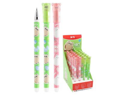 pero gelove gumovaci m g ierase soft animals sova mix barev modra napln