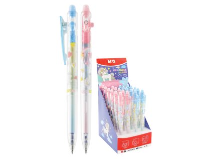 pero gelove gumovaci m g ierase unicorn mix barev modra napln