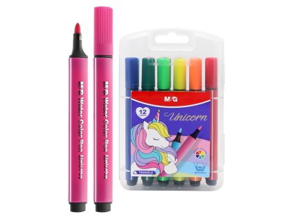 fixy vodove trojhranne m g unicorn sada 12 ks