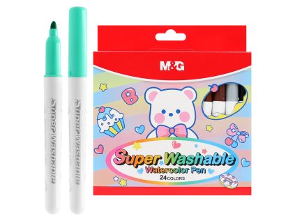 vodotiskove fixy m g ergo snadno omyvatelne sada 24 kusu