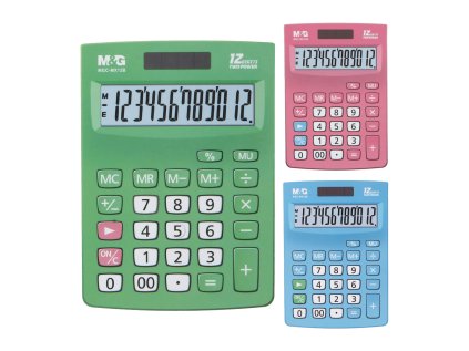 stolni kalkulacka m g mgc mx12b 12 cislic 3 barvy