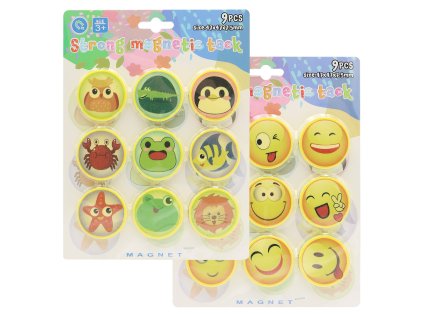 magnetky se smajlikem sada 9 ks