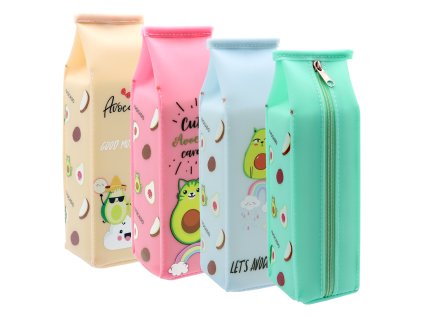 pu pouzdro na pera prazdne mix 4 barev cute cat avocado