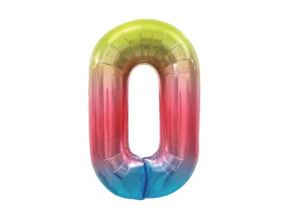 narozeninovy balonek barevny 40 100 cm cislo 0