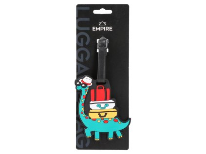 visacka na zavazadlo se jmenovkou dino