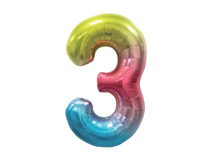narozeninovy balonek barevny 40 100 cm cislo 3