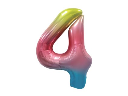narozeninovy balonek barevny 40 100 cm cislo 4