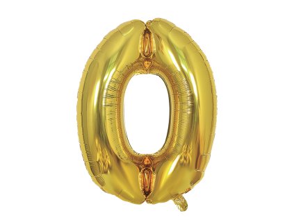 narozeninovy balonek zlaty 40 100 cm cislo 0