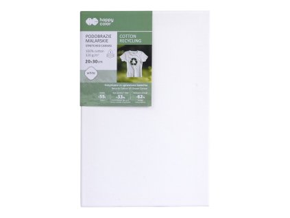 malirske platno happy color 20x30 cm na ramu recyklovana bavlna