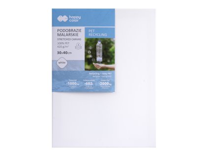 malirske platno happy color 30x40 cm na ramu recyklovany pet