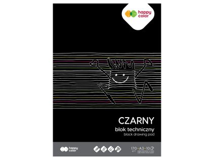 technicky zapisnik a3 10 listu happy color cerny