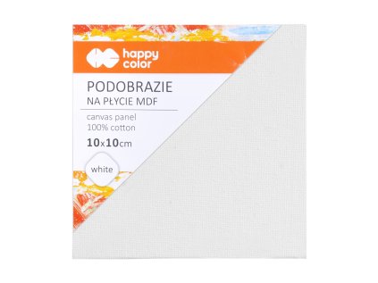 malirske platno happy color 10x10 cm mdf 4 mm bile