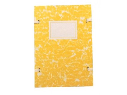 spisova deska a4 se snurkami zluty mramor