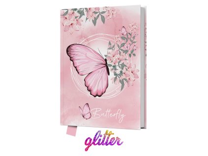 pamatnik junior 14x18 cm 80 list cisty butterfly