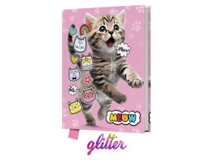 pamatnik junior 14x18 cm 80 list cisty meow